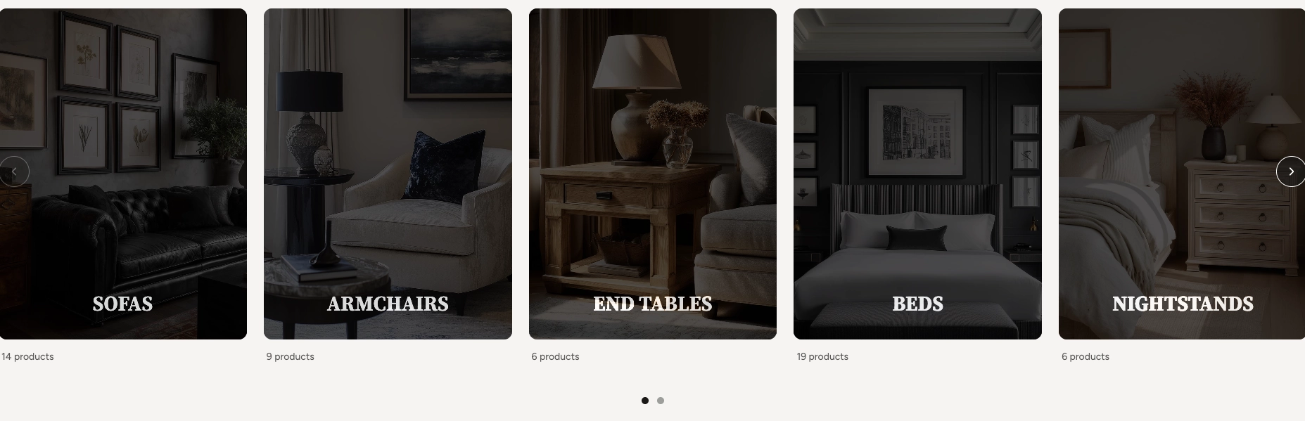 Cutout card type showing text masking effect with image visible through letters