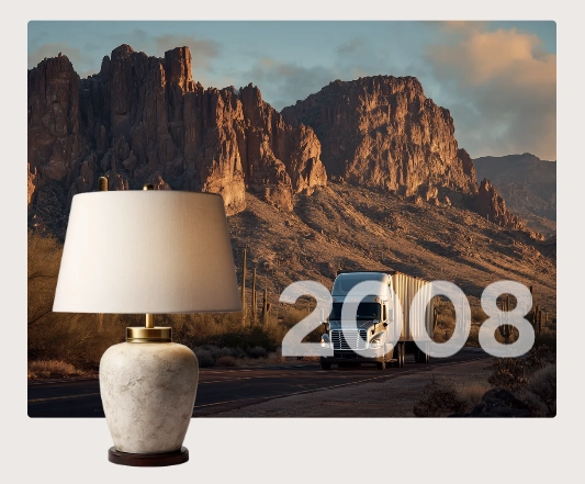 Event block showing primary image with secondary image and date overlay